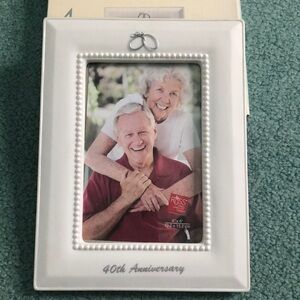 Ceramic 40 th anniversary photo frame